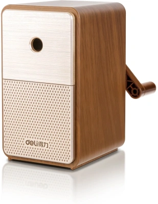 Точилка для карандашей механическая Deli 71160Brown 1 отверстие пластик коричневый