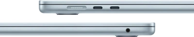 Ноутбук Apple MacBook Air A3241 M4 10 core 16Gb SSD512Gb/10 core GPU 15.3" Liquid Retina (2880x1864) macOS lt.blue WiFi BT Cam (MC7C4HN/A)