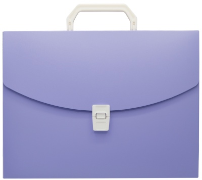 Портфель Бюрократ Пастель PASTPP01VIO 1 отдел. A4 пластик 0.7мм фиолетовый