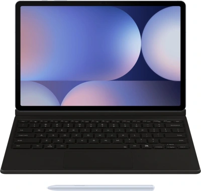 Чехол-клавиатура Samsung для Samsung Galaxy Tab S9+/S9 FE+/S10+ Book Cover Keyboard поликарбонат/полиуретан черный (EF-DX825UBRGRU)