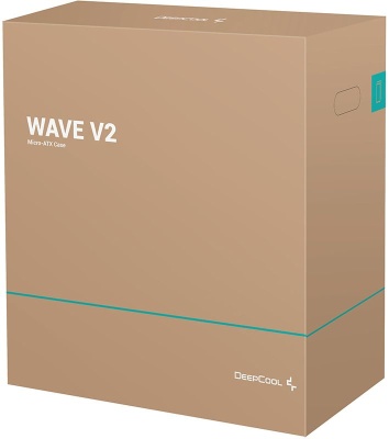 Корпус Deepcool Wave V2 черный без БП mATX 2x120mm 1xUSB2.0 1xUSB3.0 audio