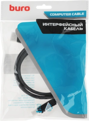 Кабель аудио-видео Buro BU-DP-v1.4-1.5m DisplayPort (m)/DisplayPort (m) 1.5м. черный