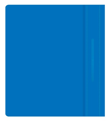 Папка-скоросшиватель Бюрократ Люкс -PSL20A5BLUE A5 прозрач.верх.лист пластик синий 0.14/0.18