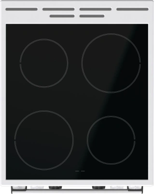 Плита Электрическая Gorenje GEC5C61WG белый стеклокерамика (без крышки)