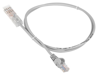 Патч-корд Lanmaster LAN-45-P2-2M UTP RJ-45 вил.-110 кат.5E 2м серый ПВХ