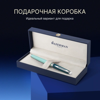 Ручка роллер Waterman Hemisphere Colour Blocking (2190124) Green CT F черн. черн. подар.кор.