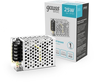 Блок питания Gauss Basic для лен.светод. белый (BT501)