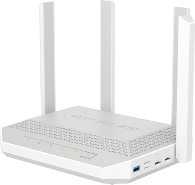Роутер беспроводной Keenetic Netcraze Hopper 4G+ (NC-2312) AX3000 10/100/1000BASE-TX/4G cat.6 белый