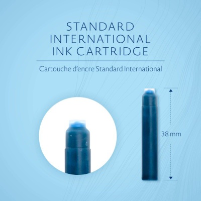Картридж Waterman International (S0110950) Serenity Blue чернила для ручек перьевых (6шт)