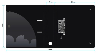 Папка-регистратор Silwerhof 355050 A4 70мм полифом черный