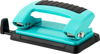 Дырокол Kw-Trio Classic Mini 09065BLUE макс.:10лист. металл синий отв.:2 с линейкой