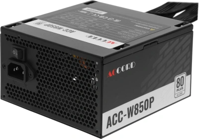 Блок питания Accord ATX 850W ACC-W850P 80+ white (20+4pin) 120mm fan 6xSATA RTL