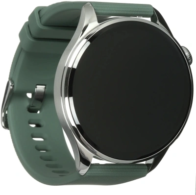 Смарт-часы Xiaomi Watch 5 47мм 1.54" AMOLED корп.серебристый рем.зеленый разм.брасл.:135-205мм (BHR07WPGL)