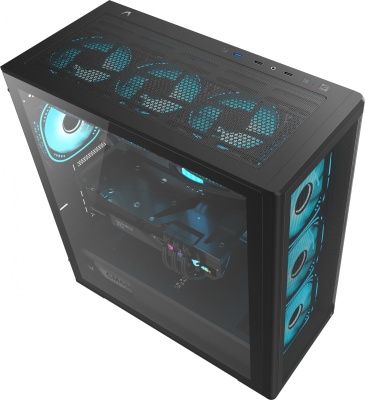 Корпус Formula Air Power G5 Plus черный без БП ATX 2xUSB2.0 audio bott PSU