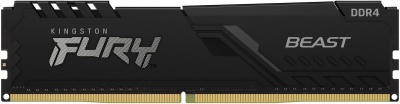 Память DDR4 16GB 3200MHz Kingston KF432C16BB/16 Fury Beast Black RTL Gaming PC4-25600 CL16 DIMM UDIMM 288-pin 1.35В single rank с радиатором Ret