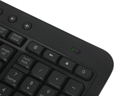 Клавиатура + мышь Logitech MK540 клав:черный мышь:черный USB беспроводная slim Multimedia (920-008691)