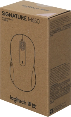 Мышь Logitech M650 розовый оптическая 4000dpi беспров. BT/Radio USB 4but (910-006391)