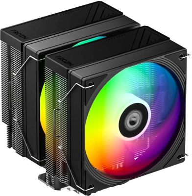 Устройство охлаждения(кулер) ID-Cooling Frozn A620 Pro Se ARGB Soc-AM5/AM4/1200/1700/1851 черный 4-pin 15-27.2dB Al+Cu 260W 1020gr Ret (FROZN A620 PRO SE ARGB)