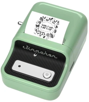 Термопринтер Niimbot B21 Pro (1747404/1747186) 300dpi 60мм/с/USB/BT для печ.этик. темно-зеленый