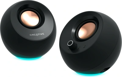 Колонки Creative Pebble Pro 2.0 черный 10Вт BT портативные