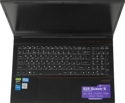 Ноутбук Machenike S15 Quazar S Core i5 12450H 16Gb SSD512Gb NVIDIA GeForce RTX 3050 4Gb 15.6" IPS FHD (1920x1080) без ОС black WiFi BT Cam 2668mAh (JJ00GB00JRU)