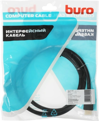 Кабель аудио-видео Buro HDMI 2.0 HDMI (m)/HDMI (m) 1.5м. позолоч.конт. черный (BHP HDMI 2.0)