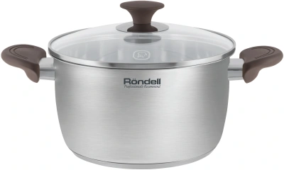 Кастрюля Rondell Coffee Bean RDS-1644 3.2л. d=20см (с крышкой) стальной