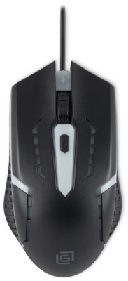 Мышь Оклик 398G черный оптическая 2400dpi USB для ноутбука 4but (1431665)