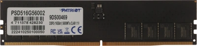 Память DDR5 16GB 5600MHz Patriot PSD516G56002 Signature RTL PC5-44800 CL46 DIMM UDIMM 288-pin 1.1В single rank Ret