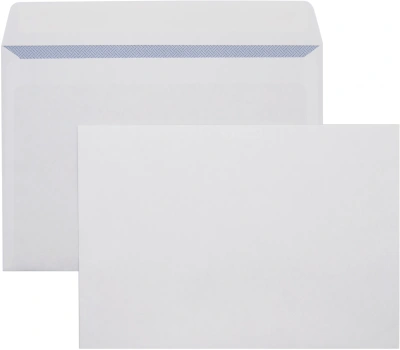 Конверт Silwerhof Eco С50.10.50 C5 162x229мм белый силиконовая лента 80г/м2 (pack:50pcs)