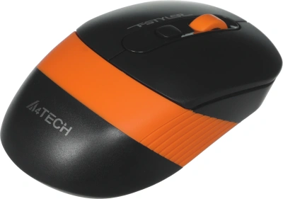 Мышь A4Tech Fstyler FG10 черный/оранжевый оптическая 2000dpi беспров. USB 4but (FG10 ORANGE)