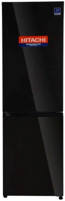 Холодильник Hitachi R-B410PUC6 BBK 2-хкамерн. черный глянц. инвертер