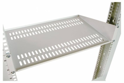 Полка стационарная ЦМО МС-40 2U нагр.:15кг. 19" 400мм серый (упак.:1шт)