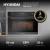 Духовой шкаф Электрический Hyundai HMEO 6540 DX черный/графитовый