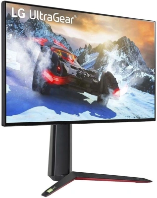 Монитор LG 27" UltraGear 27GP95RP-B черный IPS LED 1ms 16:9 HDMI матовая HAS 400cd 178гр/178гр 3840x2160 144Hz G-Sync FreeSync Premium Pro DP 4K USB 7.4кг