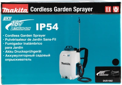 Опрыскиватель Makita DUS158Z аккум. ранц. 15л белый/бирюзовый