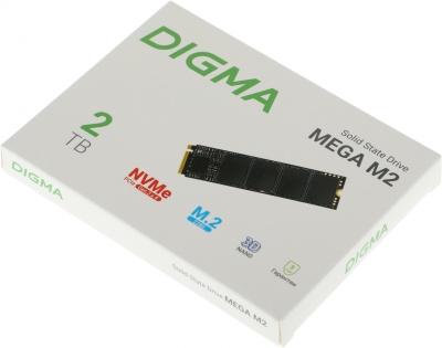 Накопитель SSD Digma PCIe 3.0 x4 2TB DGSM3002TM23T Mega M2 M.2 2280
