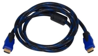 Кабель соединительный аудио-видео Premier 5-813BL HDMI (m)/HDMI (m) 1.5м. феррит.кольца черный/синий (5-813BL 1.5)