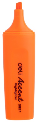 Текстовыделитель Deli ES621Sorange Macaron скошенный пиш. наконечник 1-5мм оранжевый