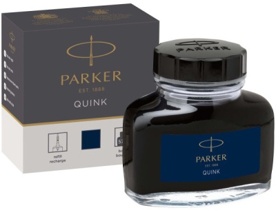 Флакон с чернилами Parker Quink Z13 (1950378) черный/синие чернила 57мл для ручек перьевых