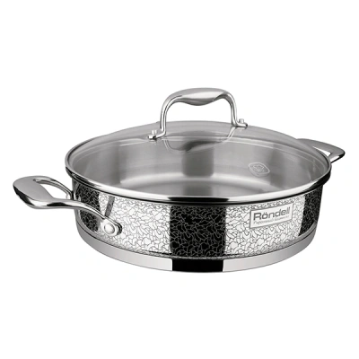 Сотейник Rondell Vintage RDS-353 2.9л. d=26см (с крышкой) стальной