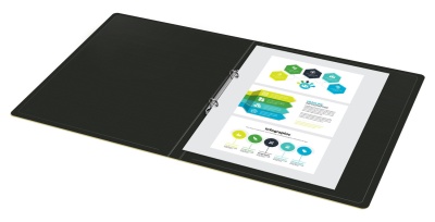 Папка на 2-х кольцах Бюрократ ДеЛюкс DL0740/2MILK A4 пластик 0.7мм кор.32мм молочный