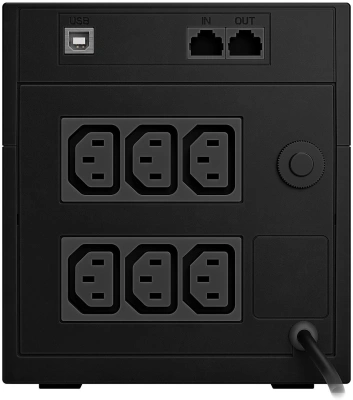 Источник бесперебойного питания Powercom Raptor Plus LCD RPT1200IULCD 720Вт 1200ВА черный
