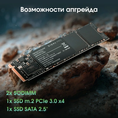 Ноутбук Digma Pro Fortis M Core i7 1255U 32Gb SSD512Gb Intel Iris Xe graphics 15.6" IPS FHD (1920x1080) Windows 11 Pro grey WiFi BT Cam 4250mAh (DN15P7-BDXW01)