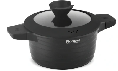 Кастрюля Rondell Walzer RDA-766 4.7л. d=24см (с крышкой) черный