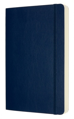 Блокнот Moleskine CLASSIC SOFT EXPENDED QP618EXPB20 Large 130х210мм 400стр. нелинованный мягкая обложка синий сапфир