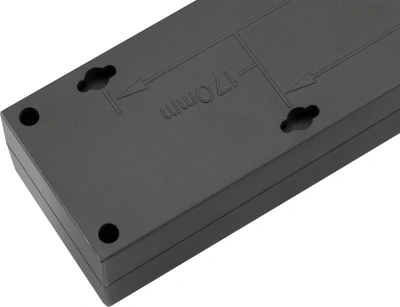 Сетевой фильтр Buro 600SE-1.8-USB-B 1.8м (6 розеток) черный (коробка)