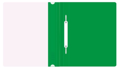 Папка-скоросшиватель Бюрократ Люкс -PSL20A5GRN A5 прозрач.верх.лист пластик зеленый 0.14/0.18