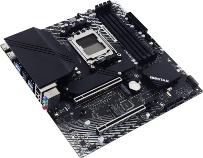 Материнская плата Biostar B850MT-E Pro Socket AM5 AMD B850 4xDDR5 mATX AC`97 8ch(7.1) 2.5Gg RAID+HDMI+DP