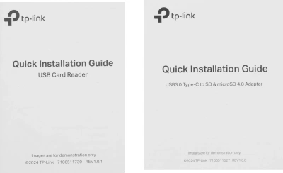 Устройство чтения карт памяти USB Type-C TP-Link UA440C серый